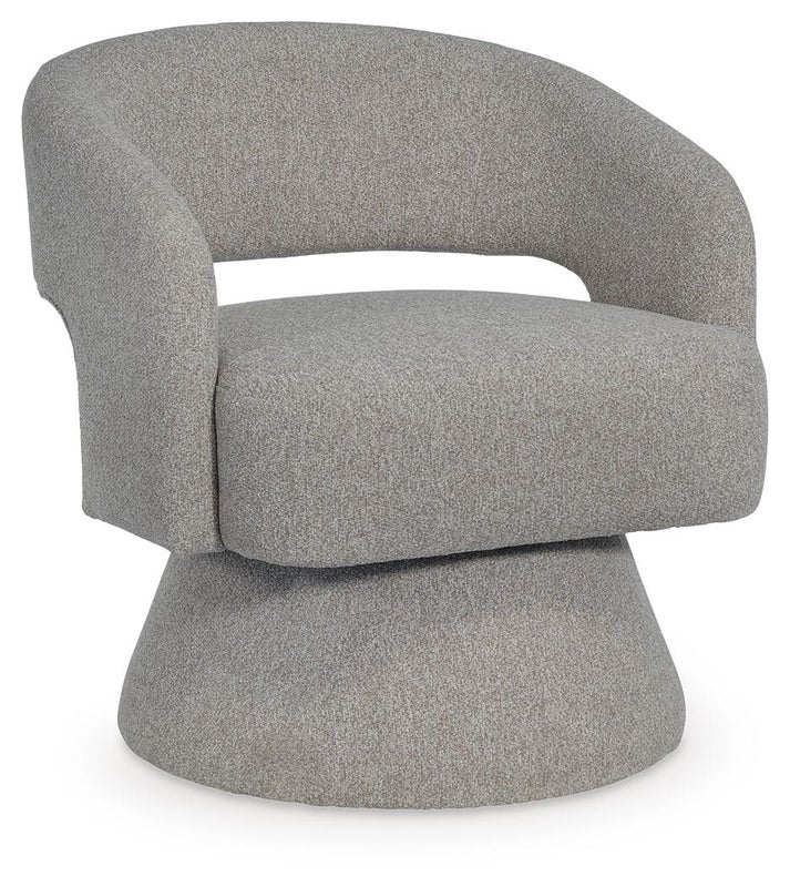 Nashkins Swivel Accent Chair, Pebble