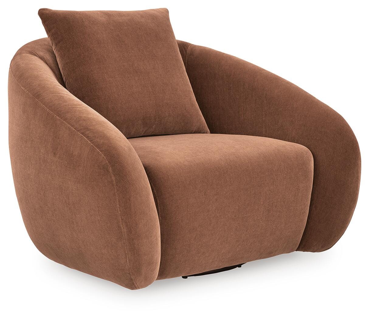 Yahya Swivel Accent Chair, Sienna, large