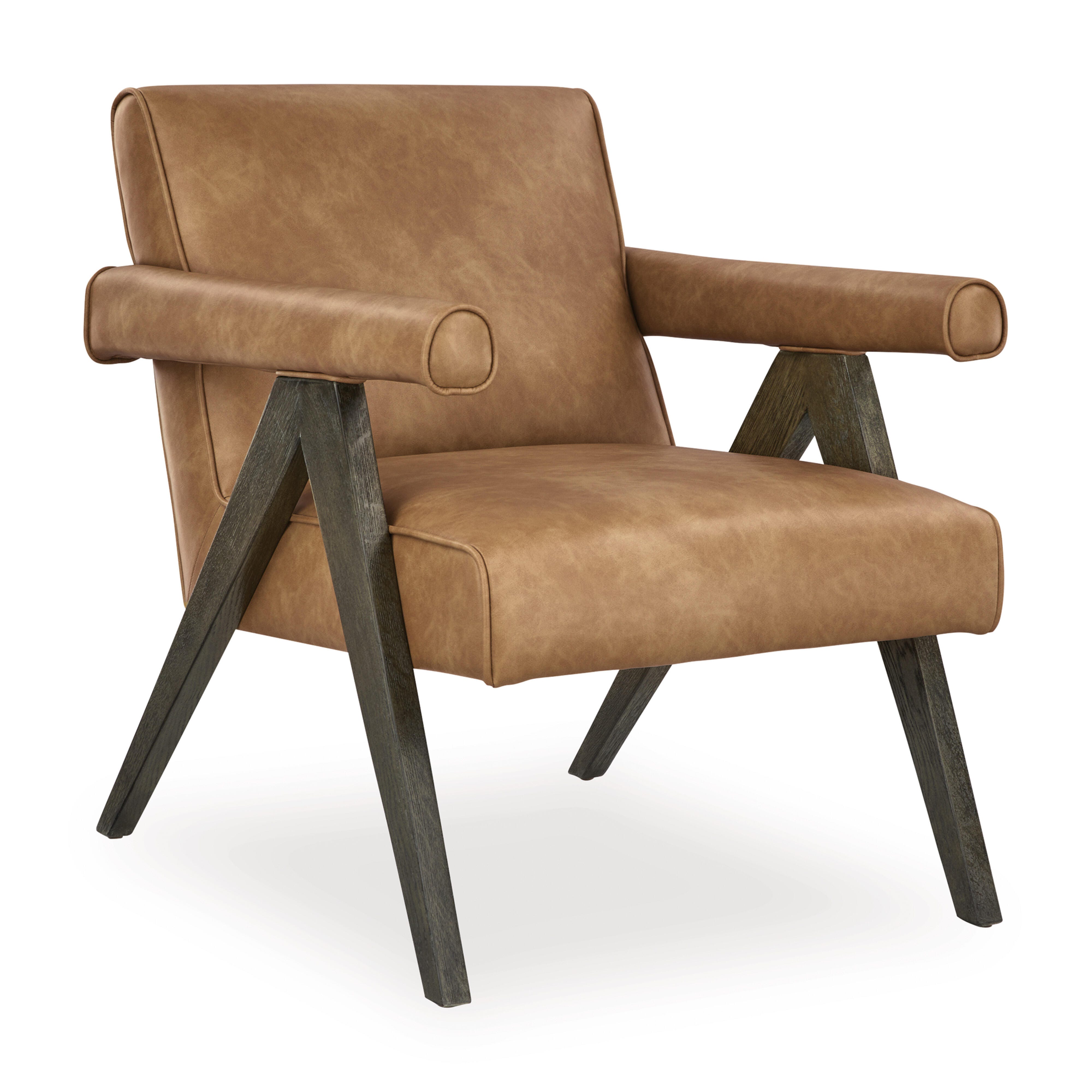 Goda Accent Chair, Caramel, large