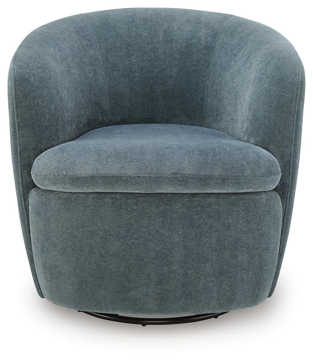 Leemont Swivel Accent Chair, Mist, large