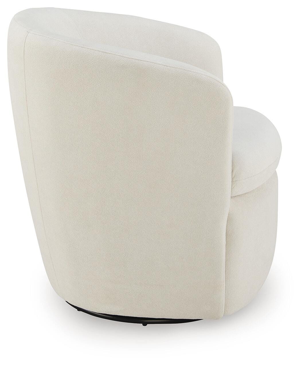 Leemont Swivel Accent Chair, Snow, large