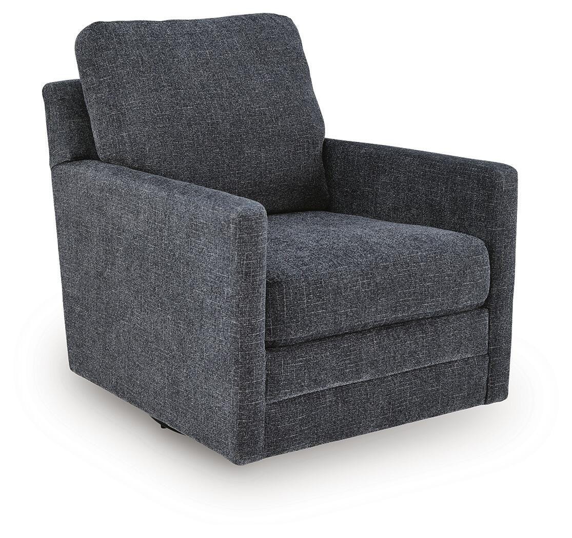 Dishford Swivel Accent Chair, Storm, large