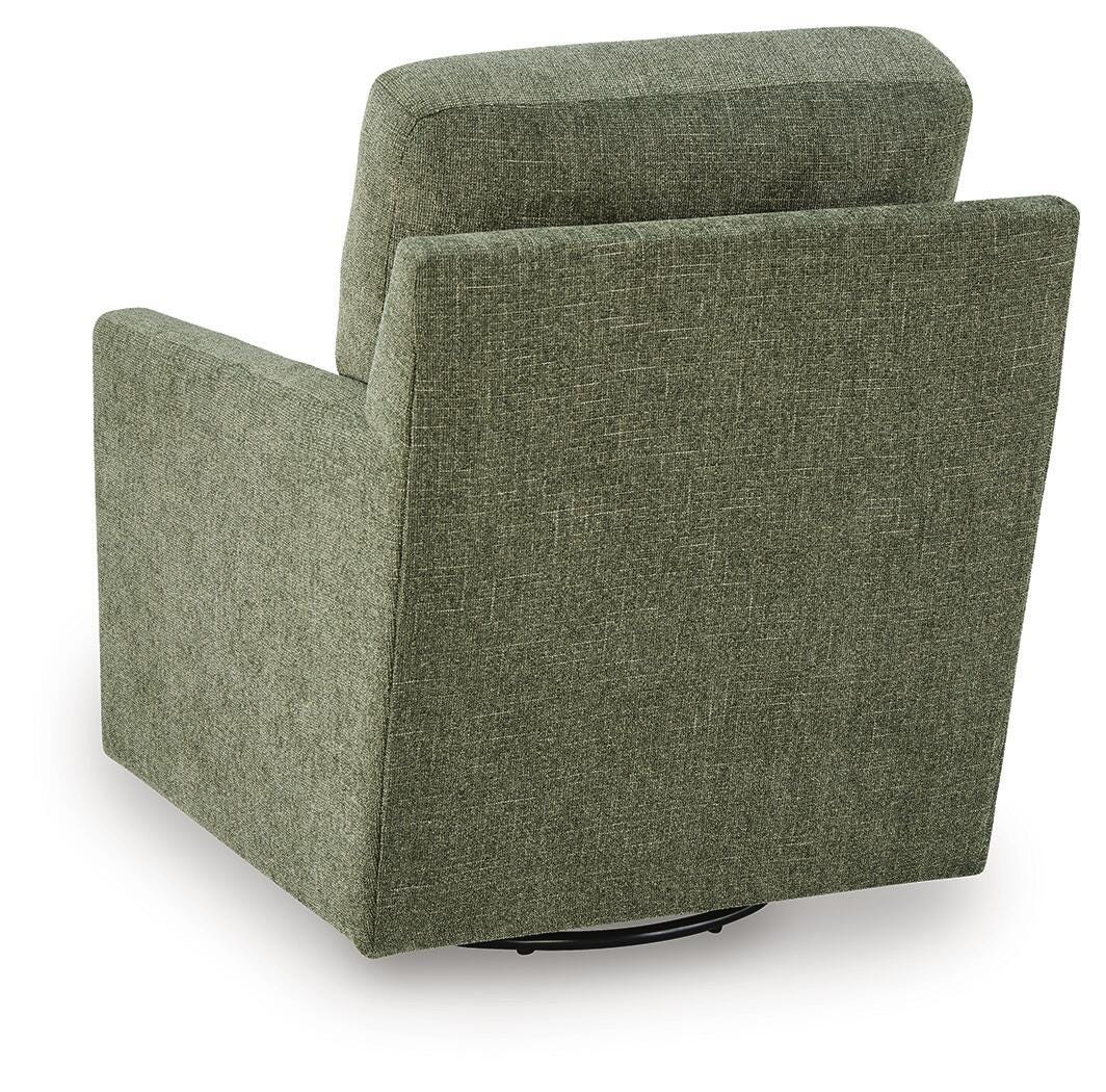 Dishford Swivel Accent Chair, Evergreen, large