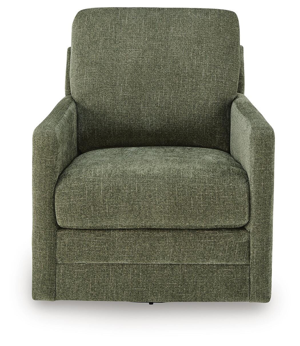 Dishford Swivel Accent Chair, Evergreen, large