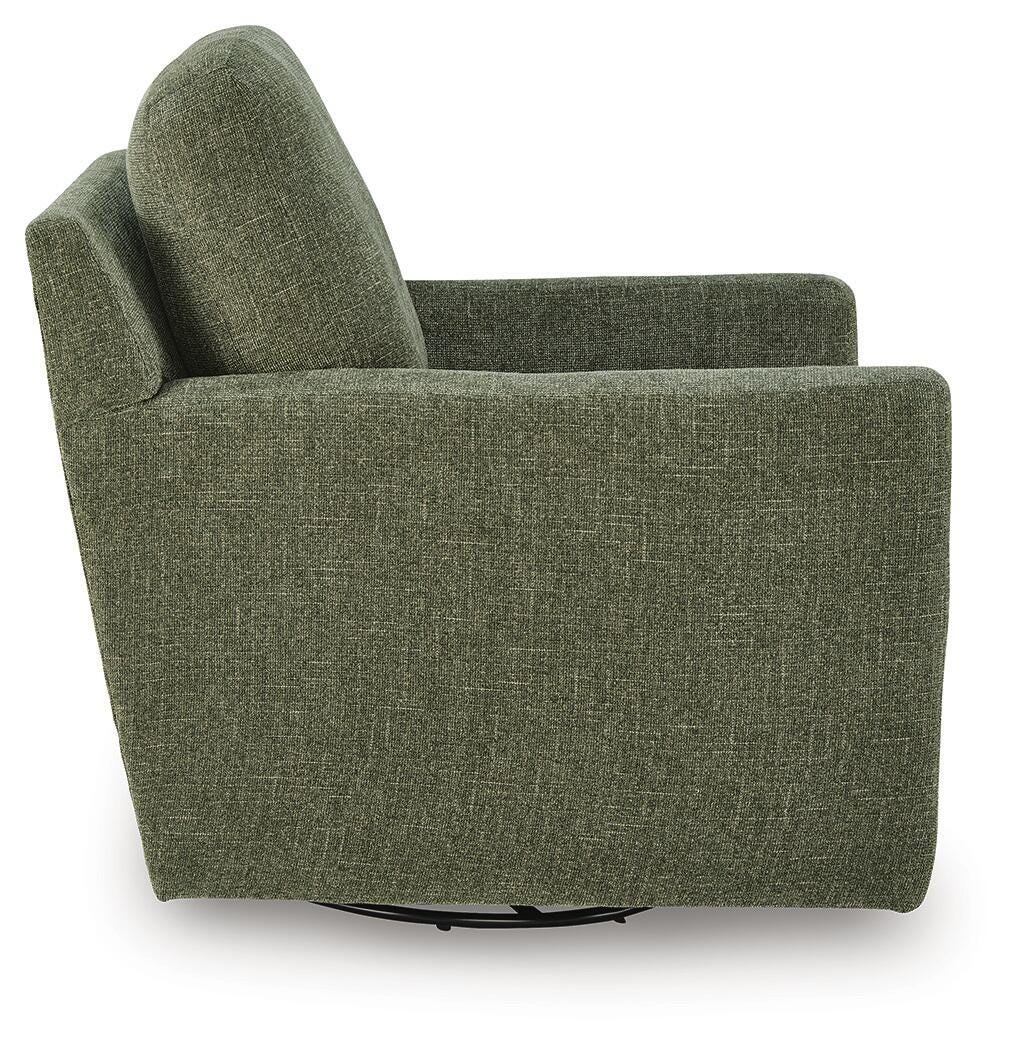 Dishford Swivel Accent Chair, Evergreen, large