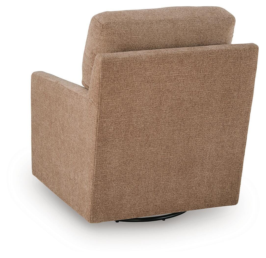 Dishford Swivel Accent Chair, Cinnamon, large