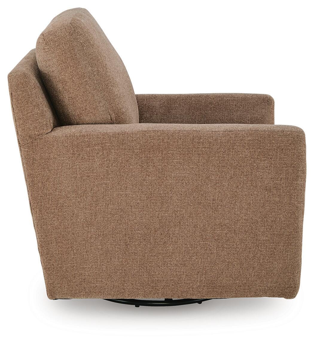 Dishford Swivel Accent Chair, Cinnamon, large