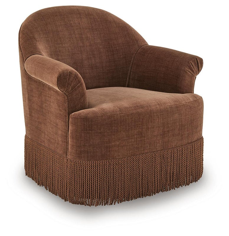 Jeanwell Swivel Accent Chair, Clay