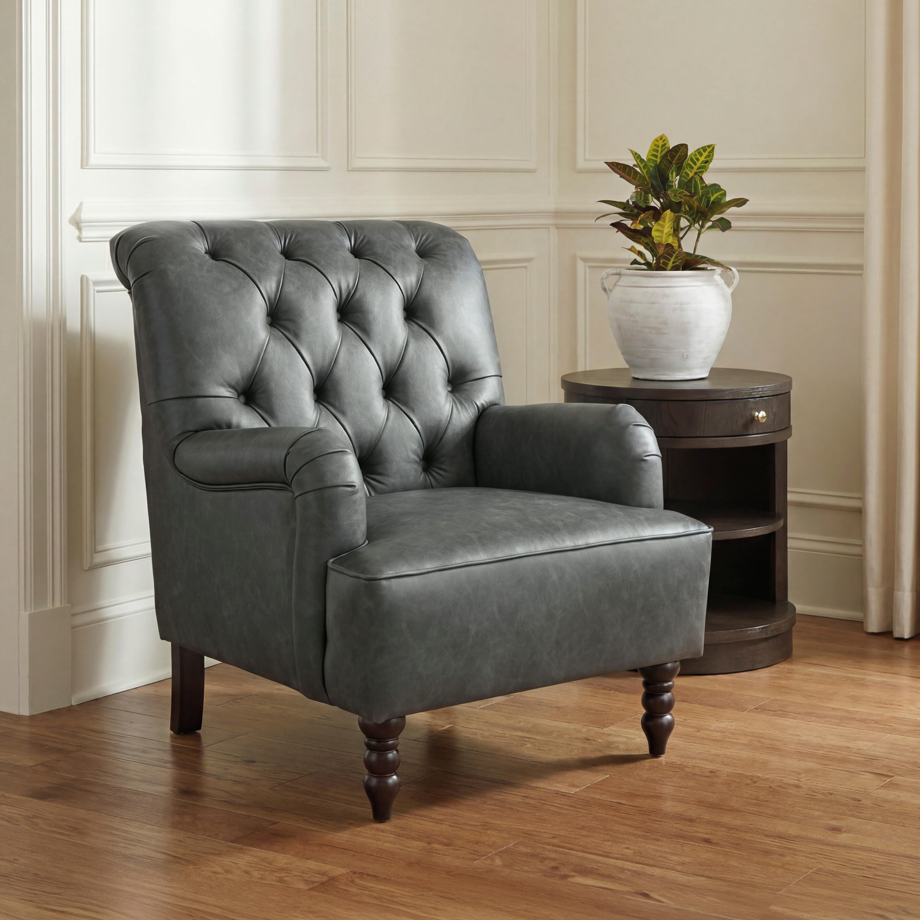 Tartonelle Accent Chair, Slate, large