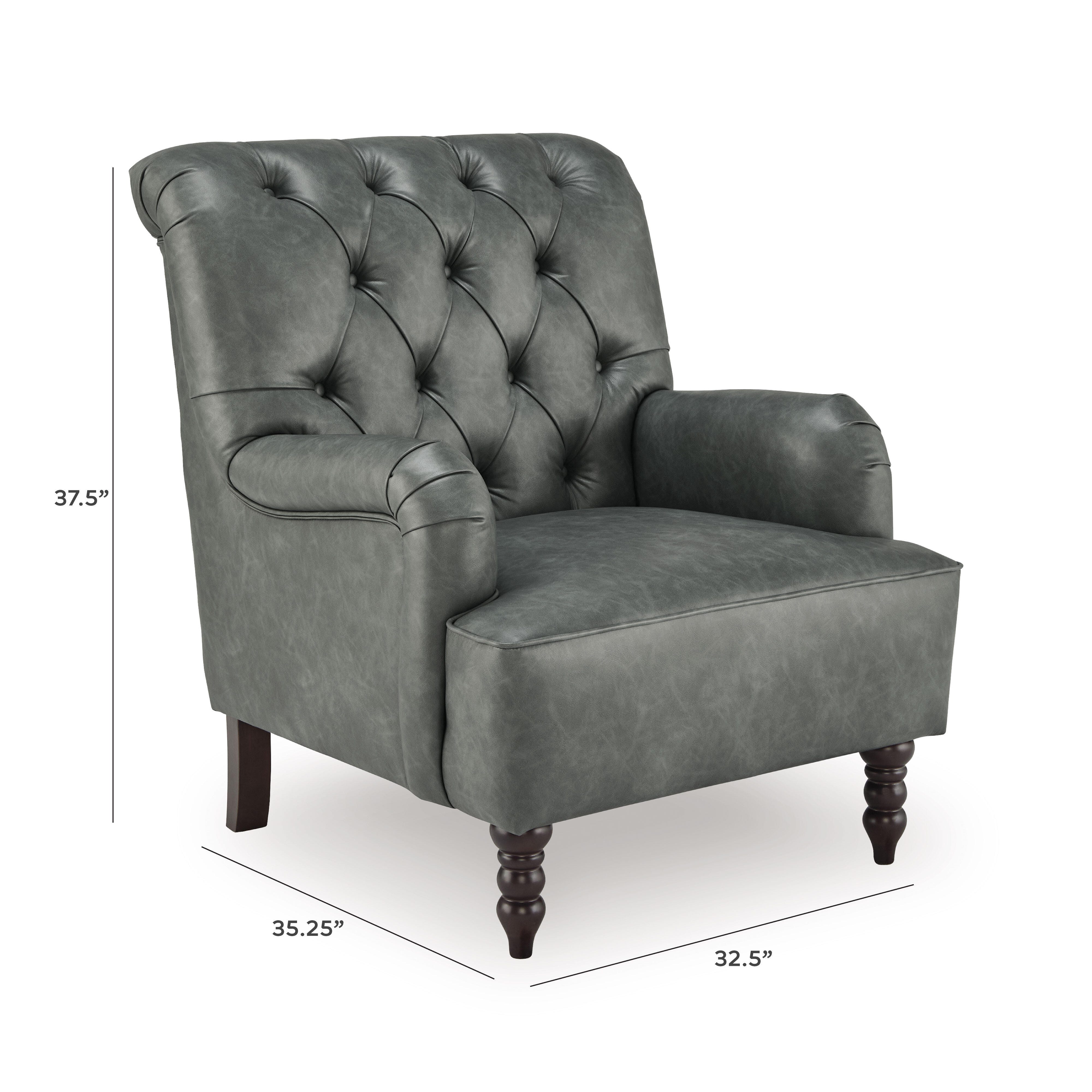 Tartonelle Accent Chair, Slate, large