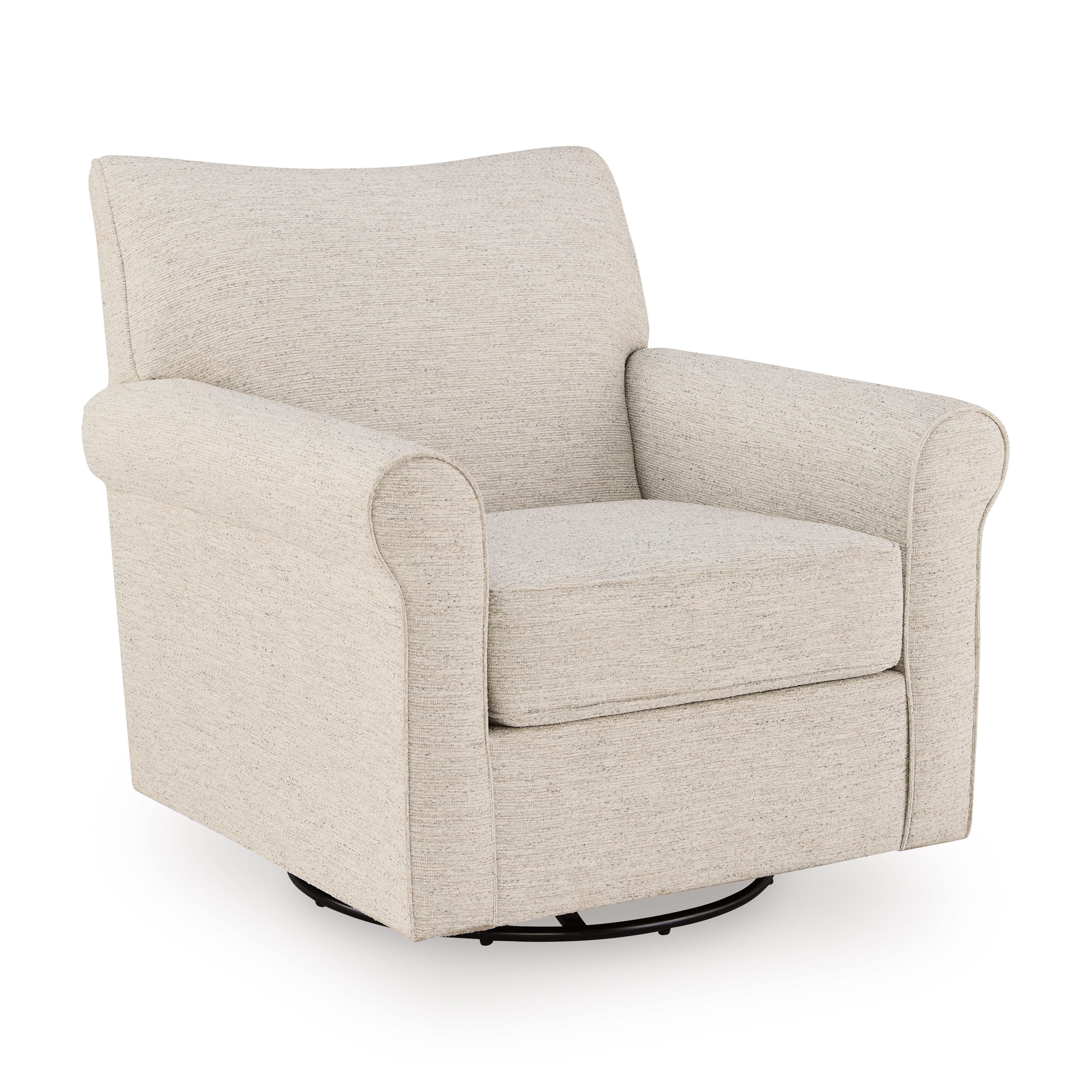 Renley Swivel Glider Accent Chair, Opal, large