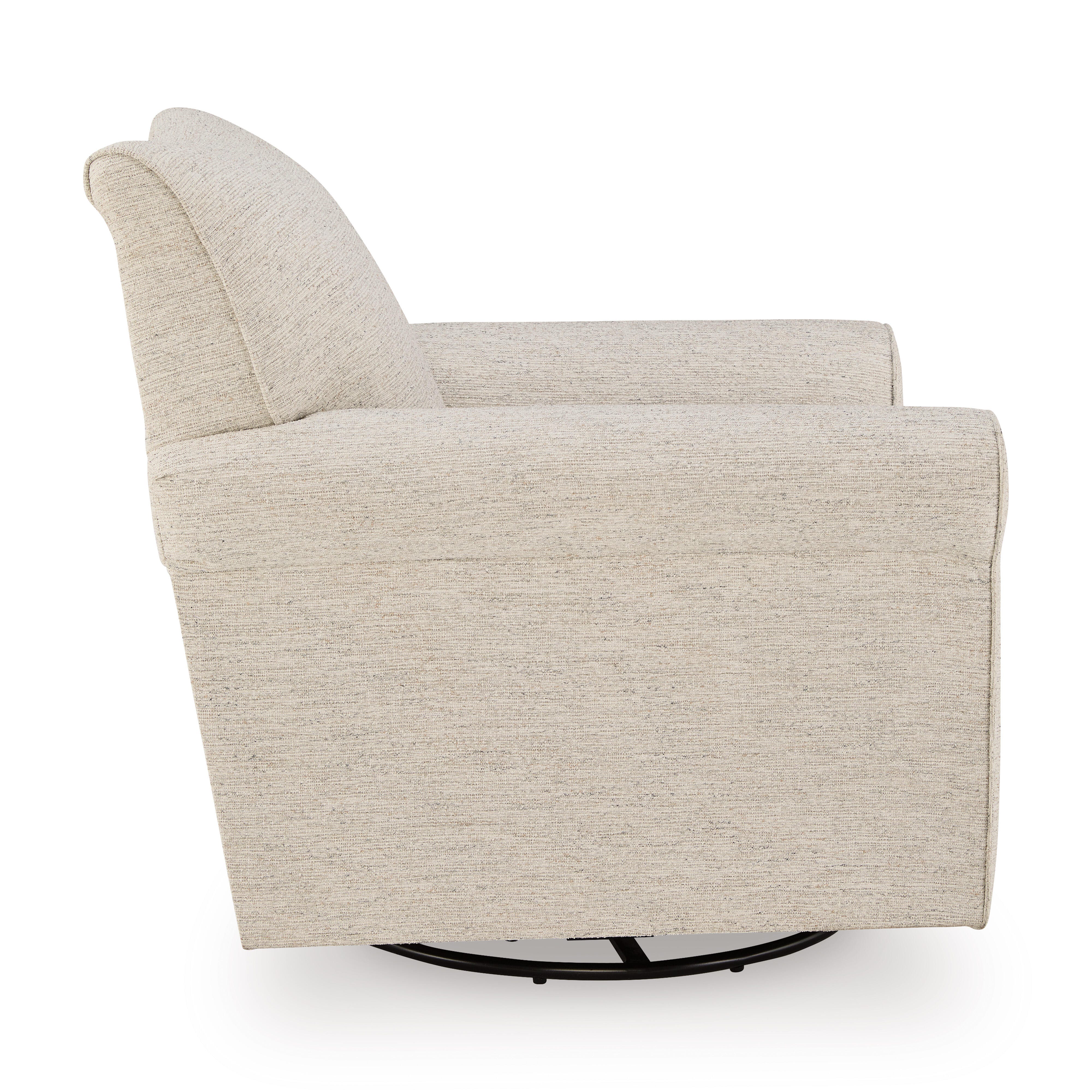 Renley Swivel Glider Accent Chair, Opal, large