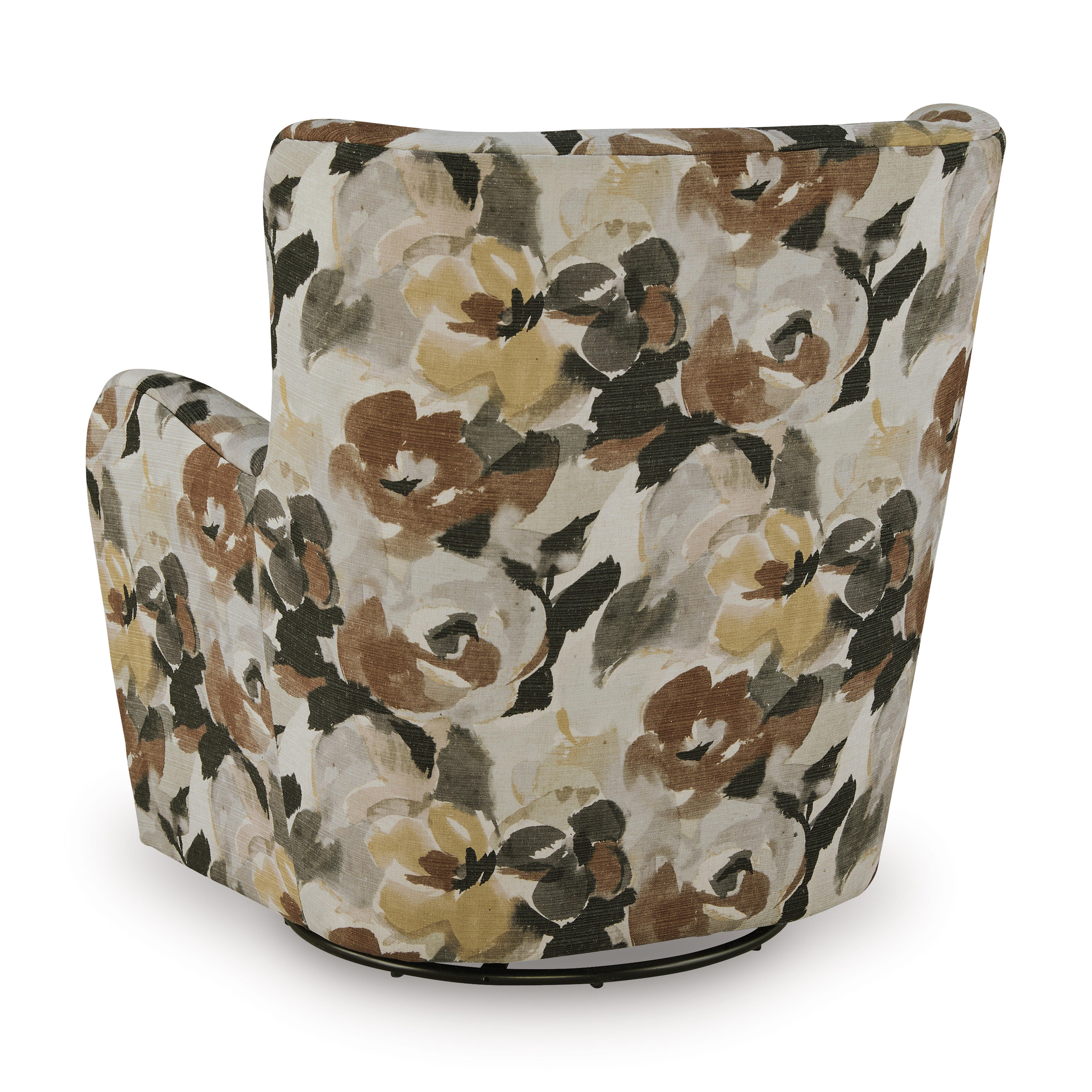 Rowenburg Swivel Glider Accent Chair, Multi, large