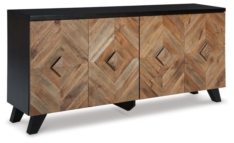 Robin Ridge 72'' Accent Cabinet, Two-tone Brown