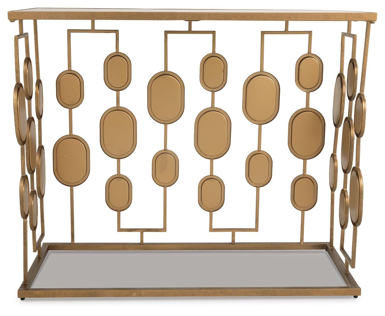 Ashley Majaciコンソールテーブルアンティーク加工ミラーA92 Majaci Mirrored Console | Ashley