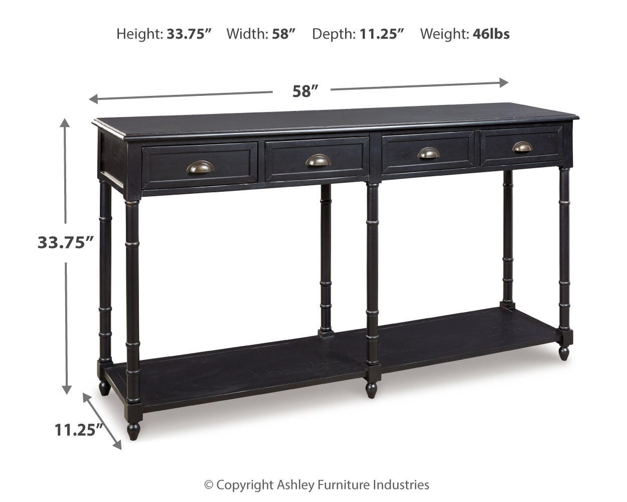 Eirdale Sofa/Console Table, , large