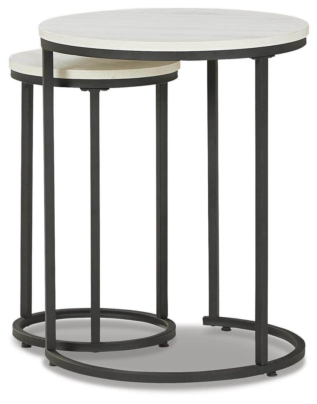 Briarsboro Accent Table (Set of 2), White/Black, large