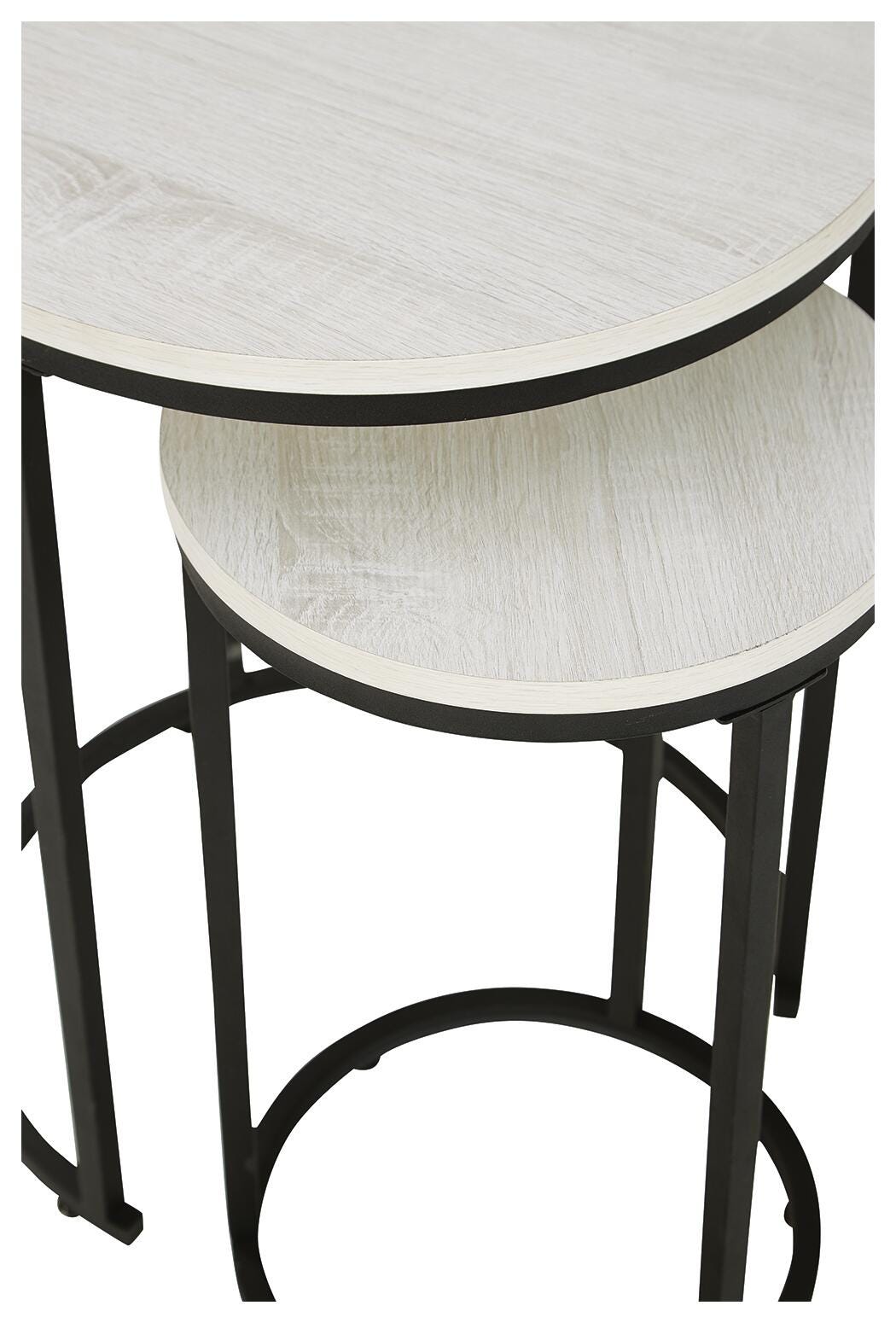 Briarsboro Accent Table (Set of 2), White/Black, large