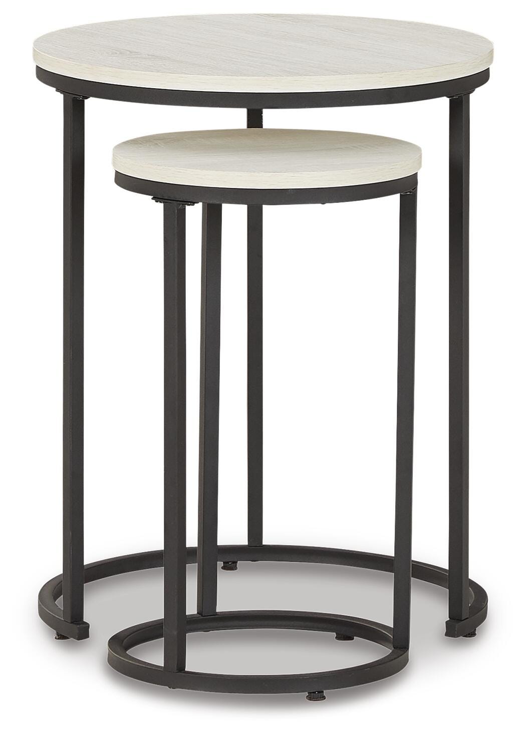 Briarsboro Accent Table (Set of 2), White/Black, large