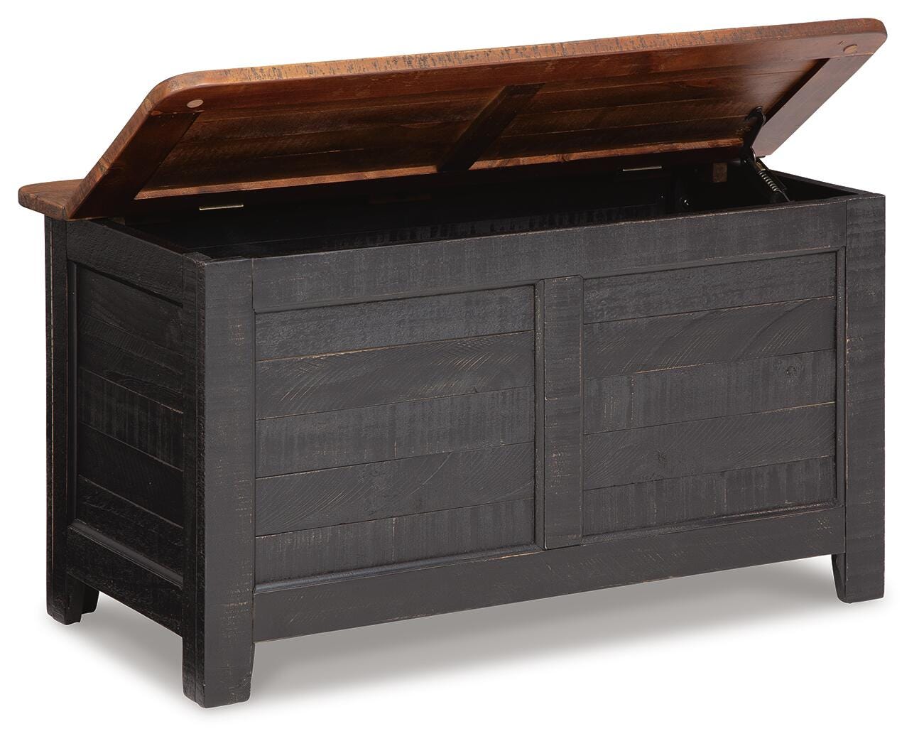 Dashbury Storage Trunk, Antique Black/Brown, large