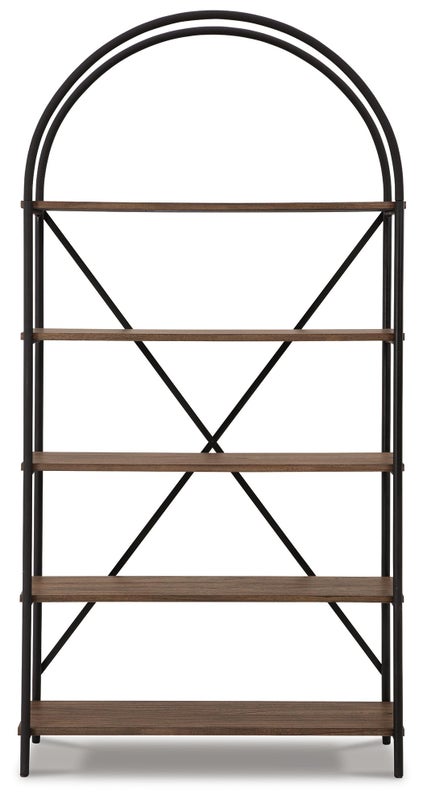 Galtbury 72" Bookcase, Brown/Black