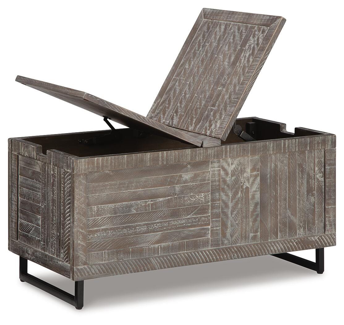 Coltport Storage Trunk, Distressed Gray, large