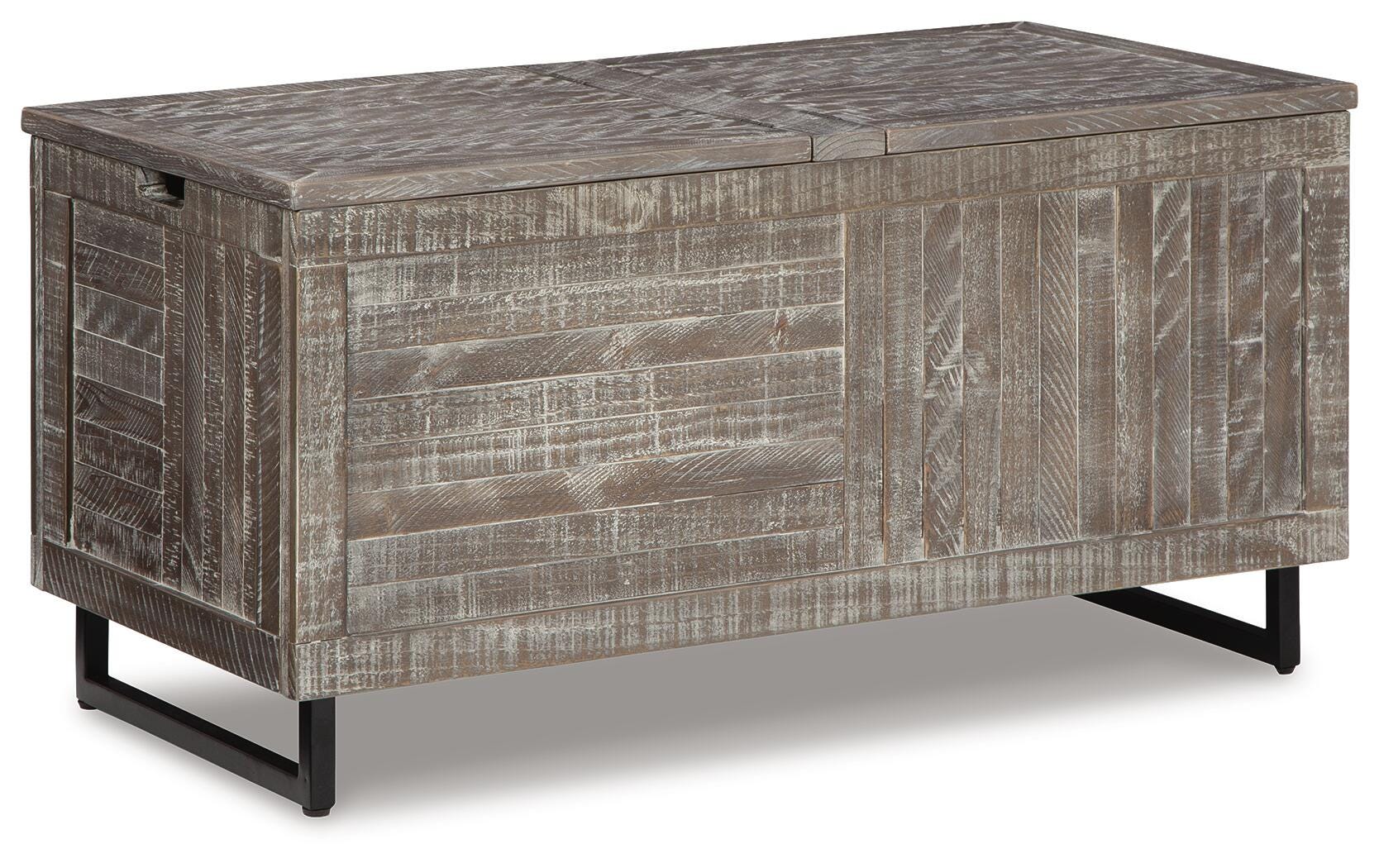 Coltport Storage Trunk, Distressed Gray, large