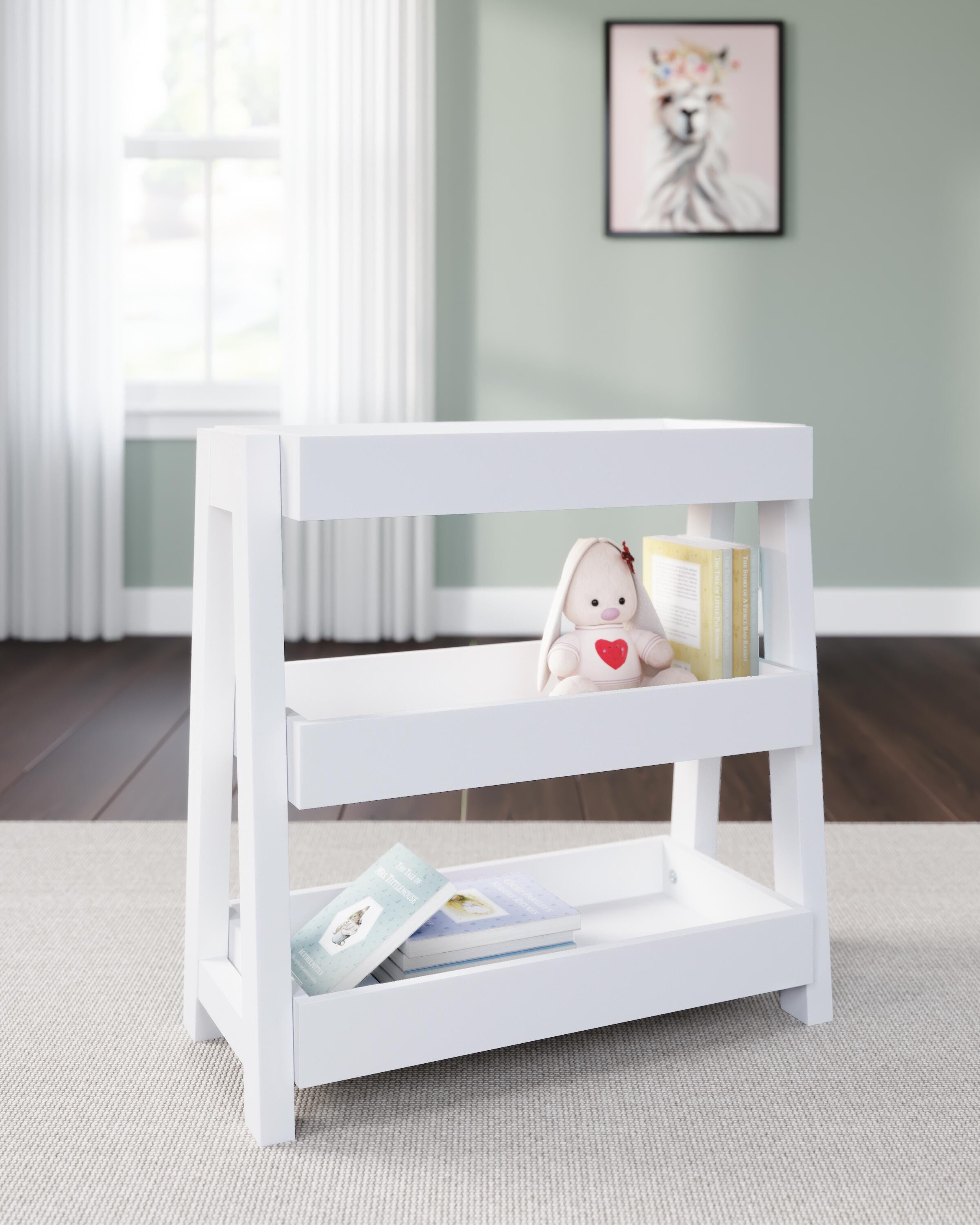 Blariden Shelf Accent Table, White, large