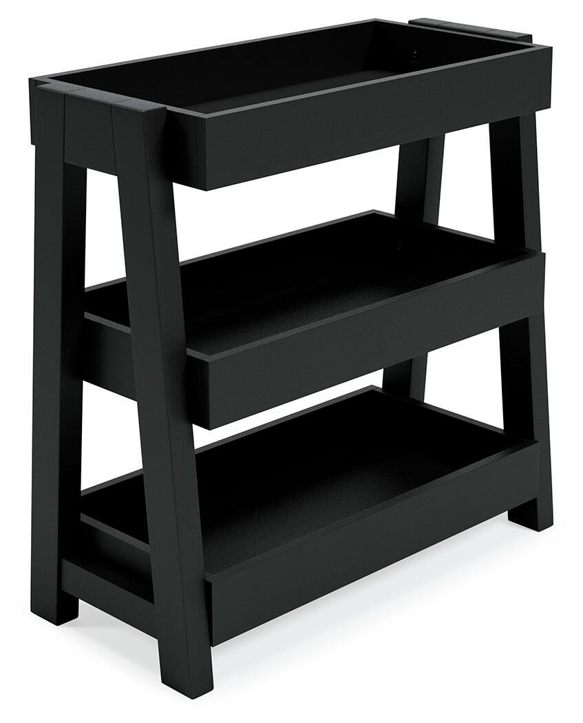Blariden Shelf Accent Table, Metallic Gray, large