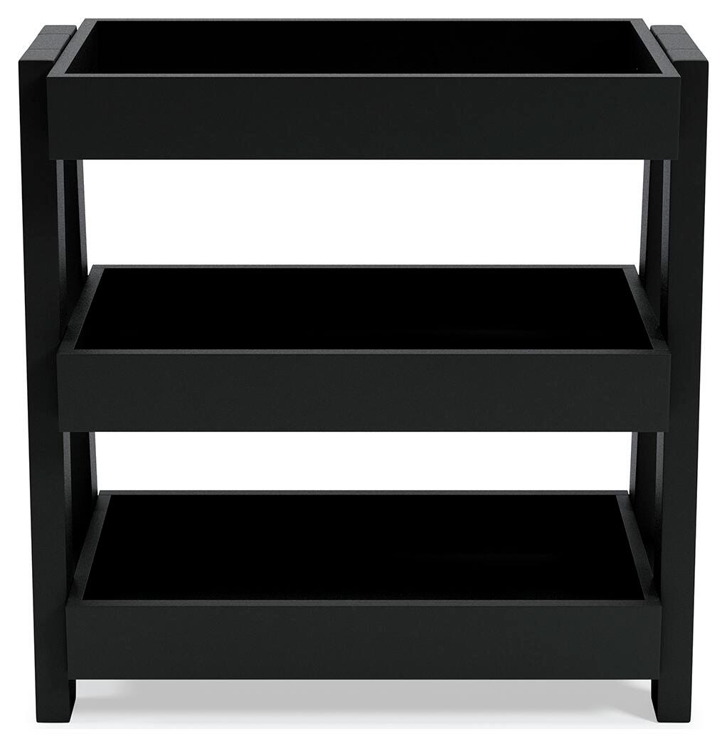 Blariden Shelf Accent Table, Metallic Gray, large