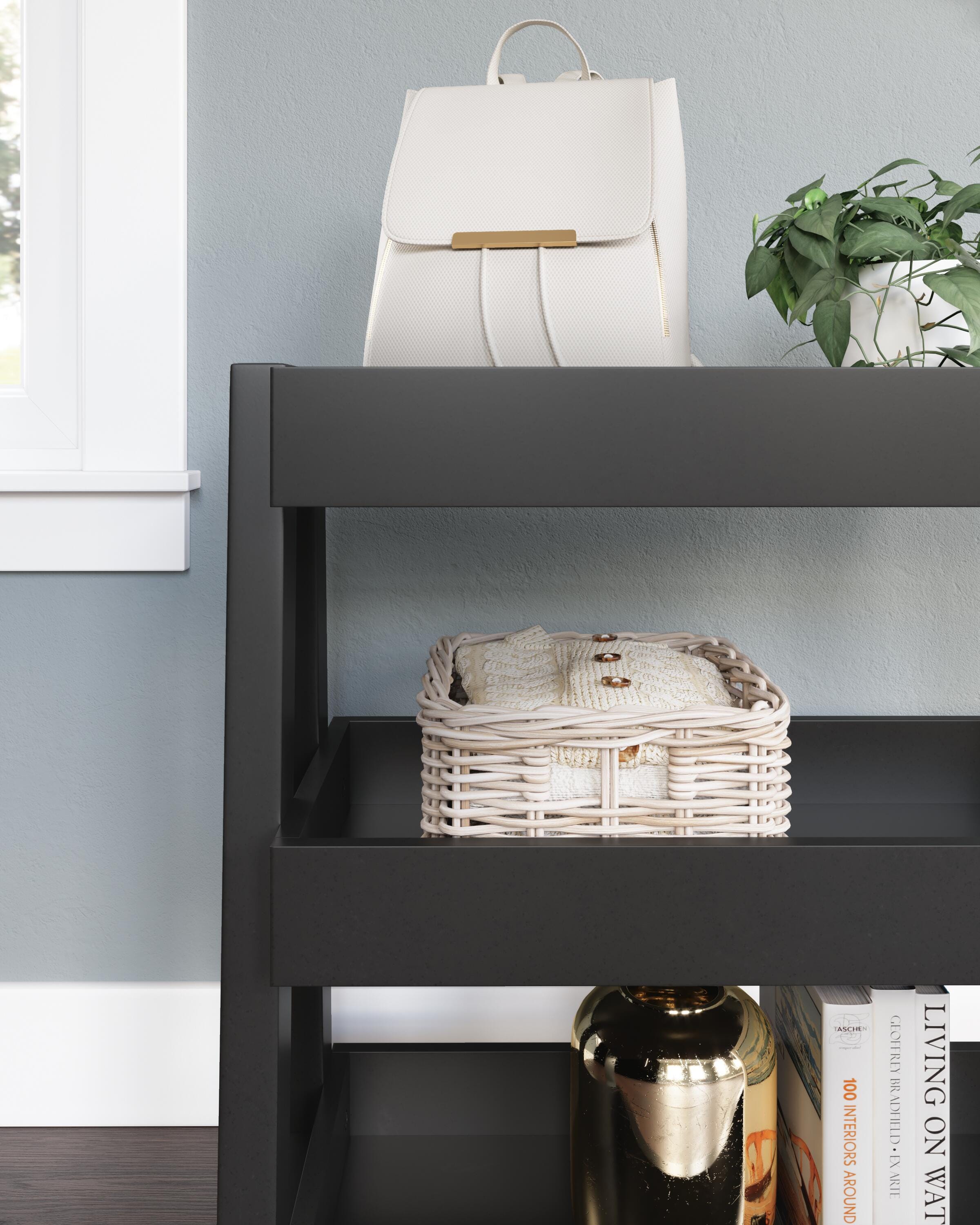 Blariden Shelf Accent Table, Metallic Gray, large