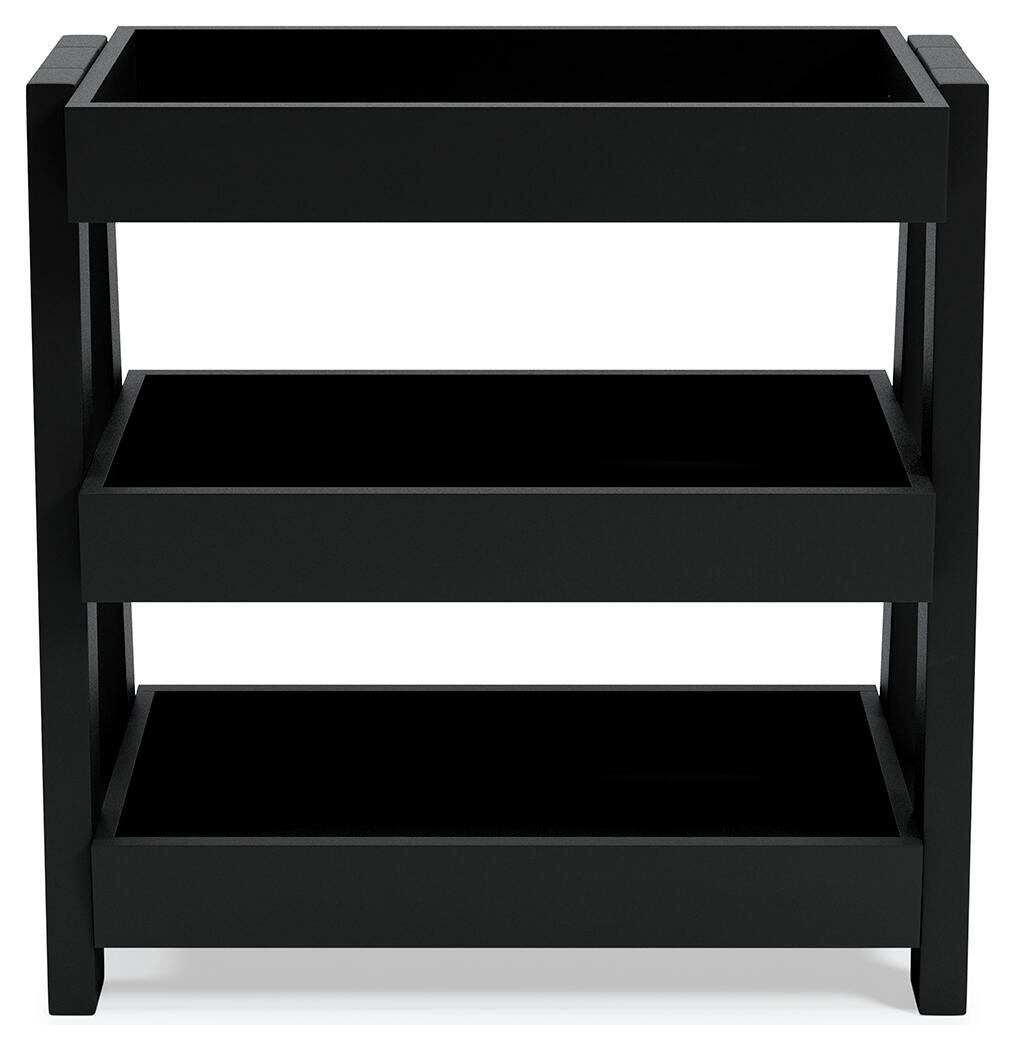 Blariden Shelf Accent Table, Metallic Gray, large