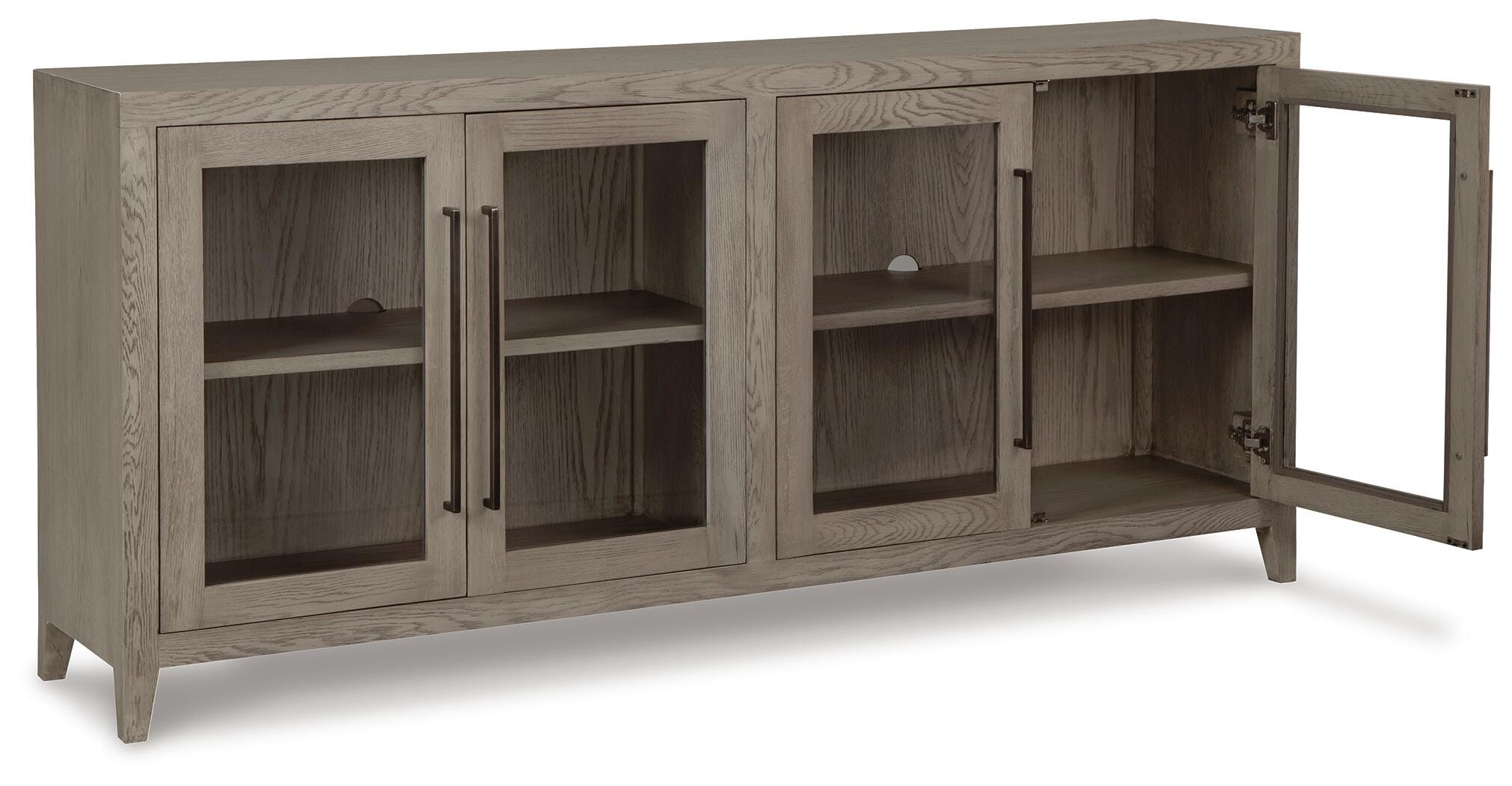Dalenville Accent Cabinet, Warm Gray, large
