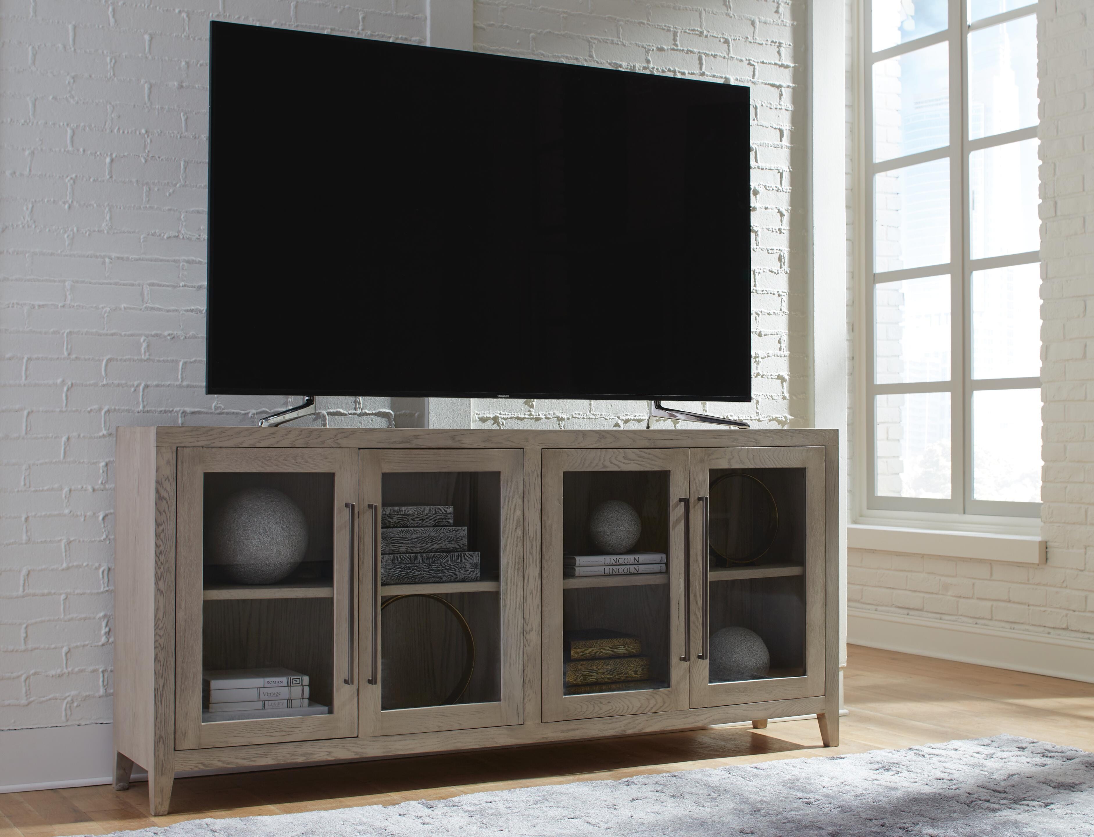 Dalenville Accent Cabinet, Warm Gray, large