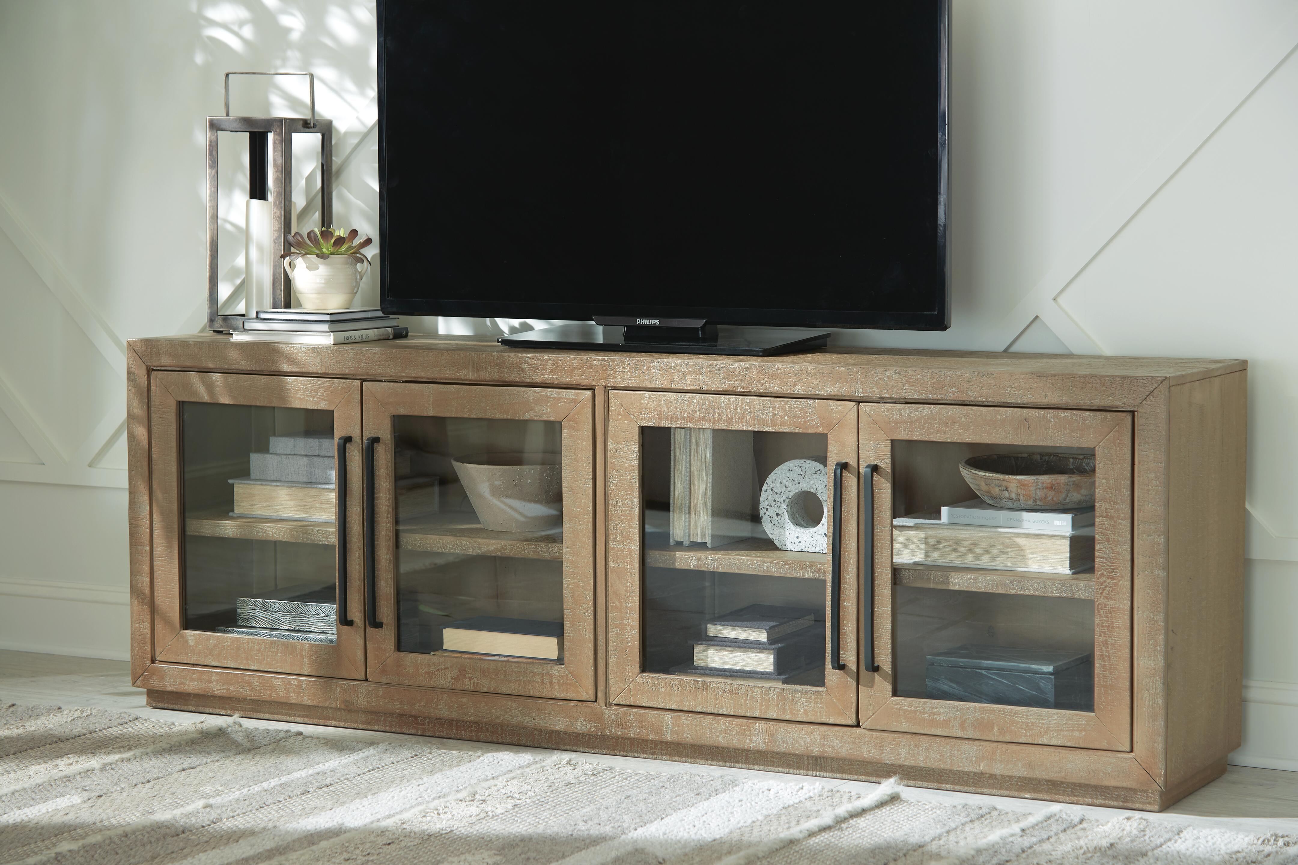 Waltleigh Accent Cabinet, Distressed Brown, large