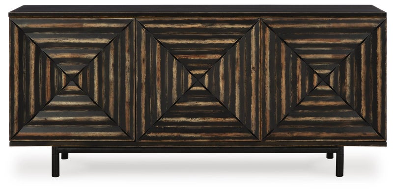 Fair Ridge Accent Cabinet, Distressed Black