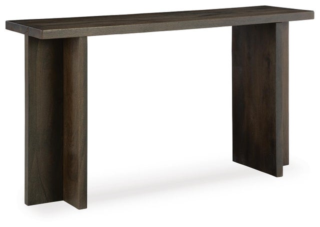 Jalenry Console Sofa Table, Grayish Brown