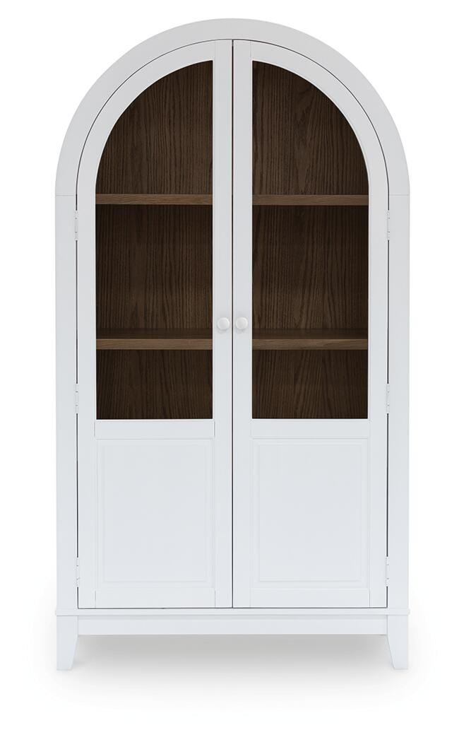 Dagandale Accent Cabinet, White/Natural, large