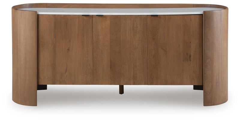 Fitzroy Accent Cabinet, Brown/White