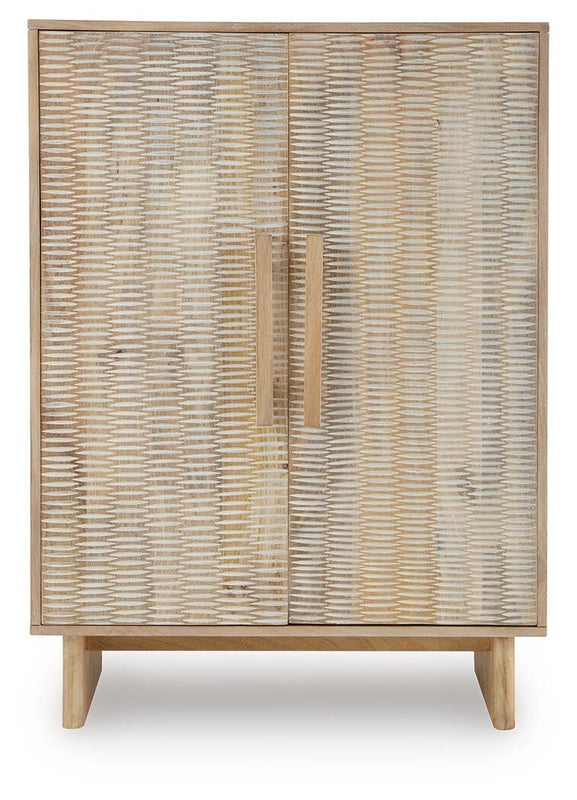 Dallinbury Accent Cabinet, Natural/White Wash