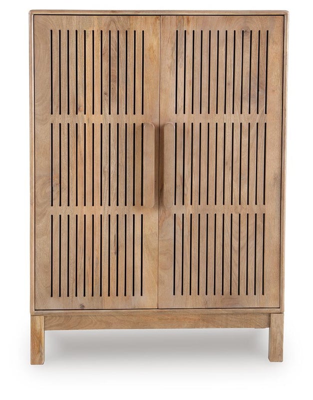 Pellamour Bar Cabinet, Natural Brown