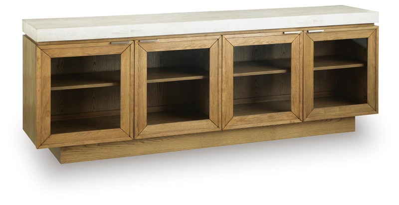 Adanworth Accent Cabinet, Light Brown/Gray