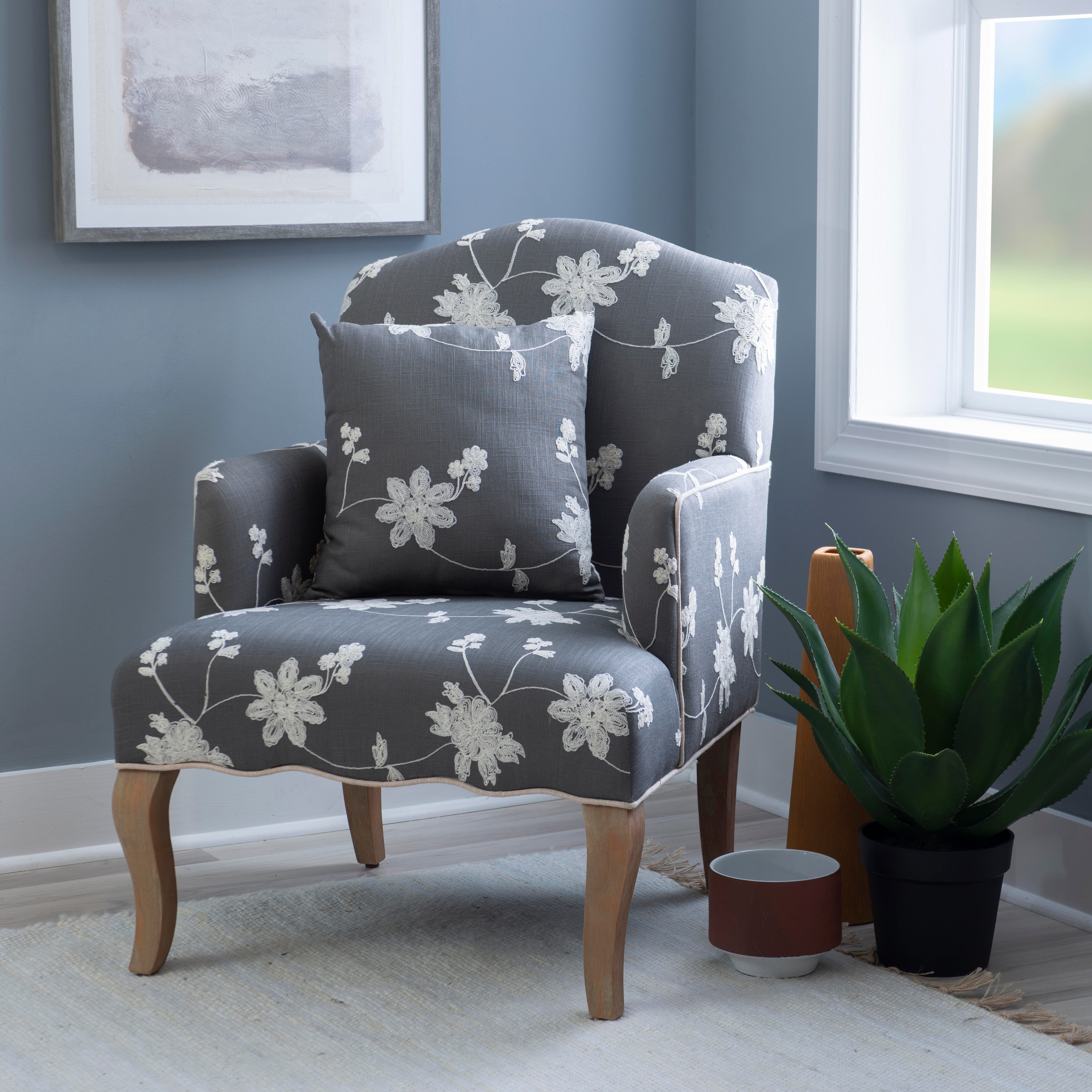 Linon Layla Arm Chair, , rollover