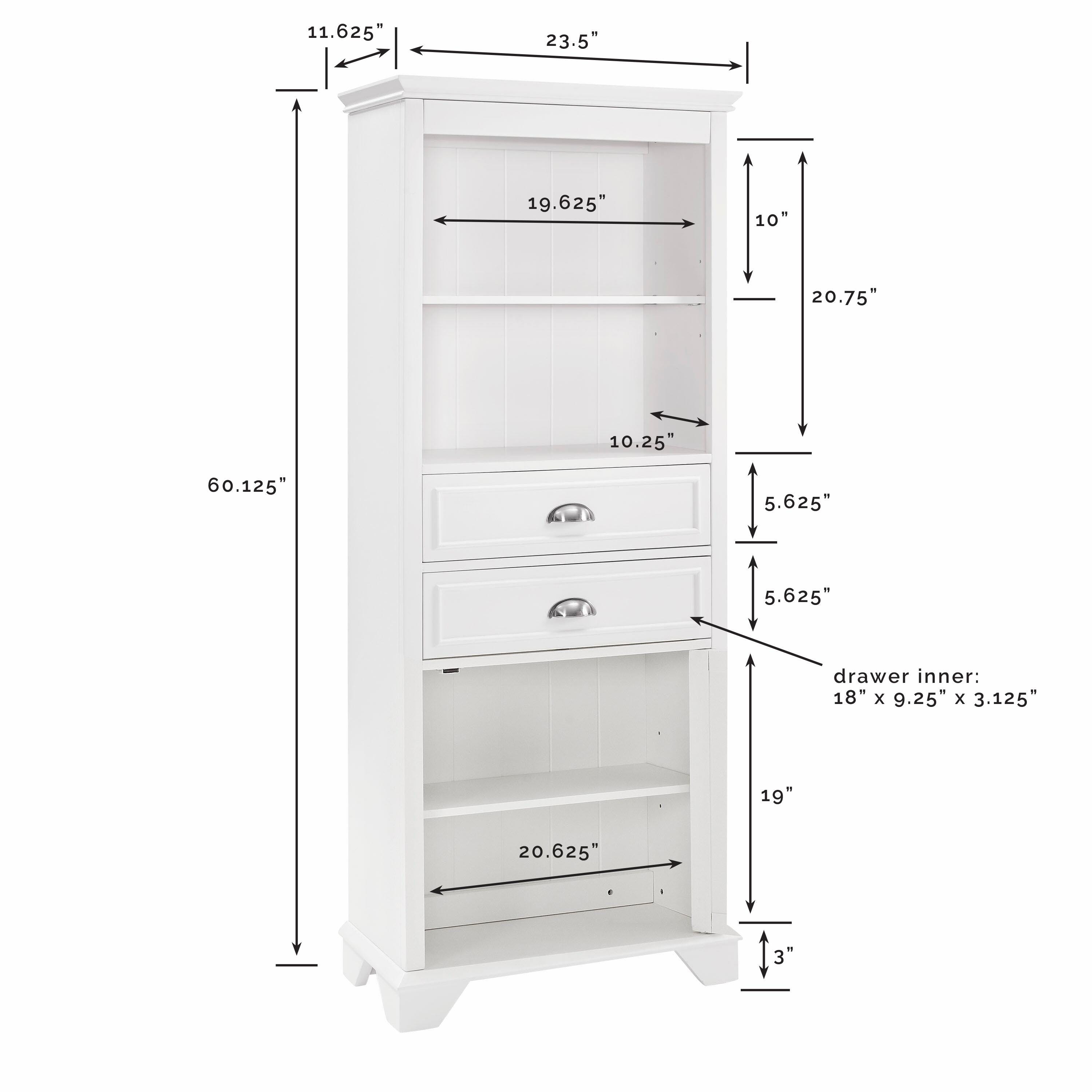 Crosley Tall Linen Storage Cabinet | Ashley