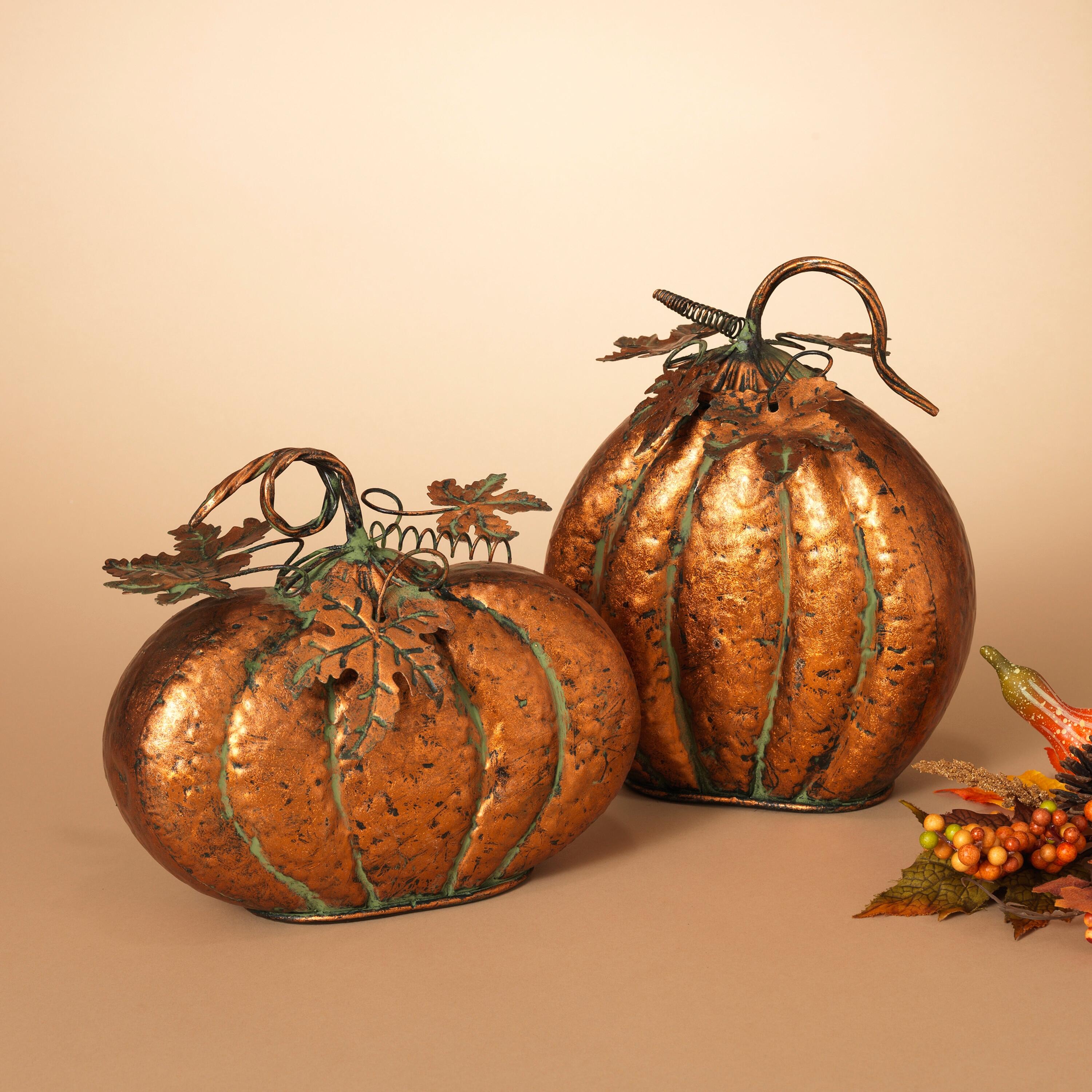 Decorative Harvest Tabletop Pumpkins Set, , rollover