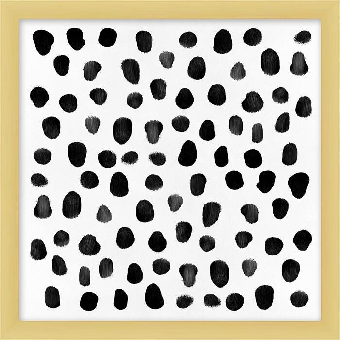 Giclee Black Dots Wall Art, , large