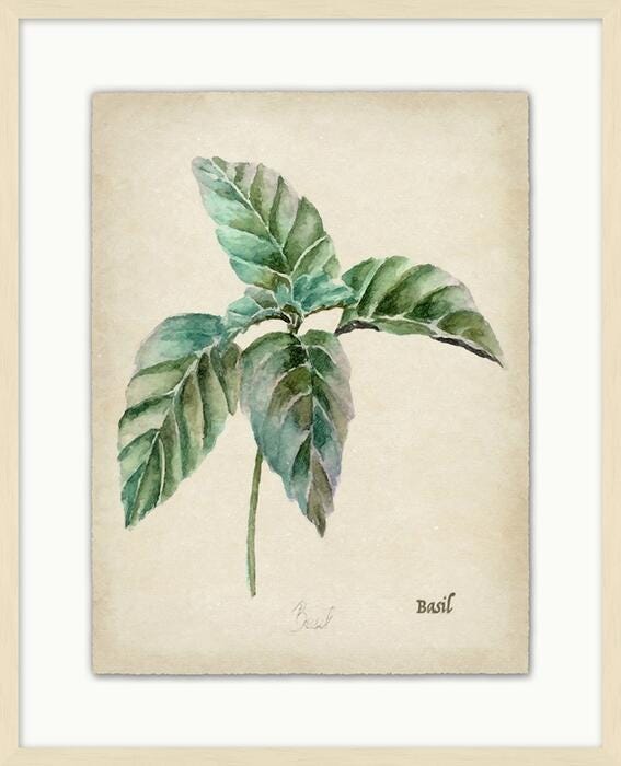 Giclee Kitchen Herb Wall Art, , large