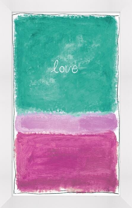 Giclee Love Wall Art, , large