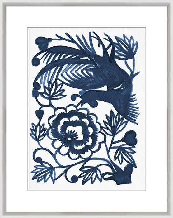 Giclee Blue Nature Wall Art, , large
