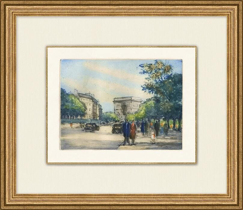 Giclee Stroll in the City Wall Art, , large